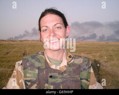 Iraq War Lieutenant Helena Bevan Stock Photo