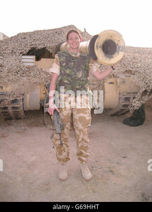 Iraq War Lieutenant Helena Bevan Stock Photo