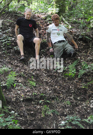 Double amputee tackles 'hell race' Stock Photo