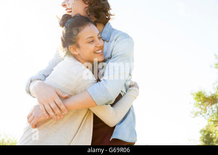 Young couple embracing Stock Photo