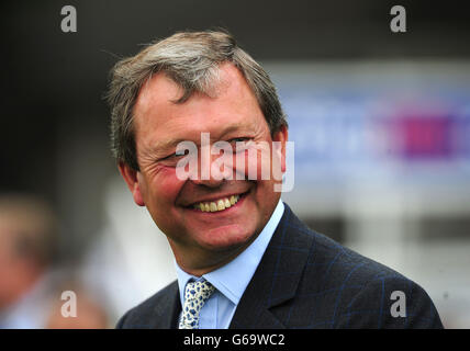 Trainer William Haggas during the Music Showcase Weekend at York Racecourse, York. Stock Photo