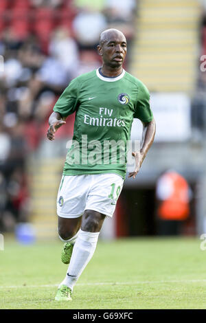 Soccer - Pre-Season Friendly - Leyton Orient v New York Cosmos - Matchroom Stadium. Marcos Senna, New York Cosmos Stock Photo