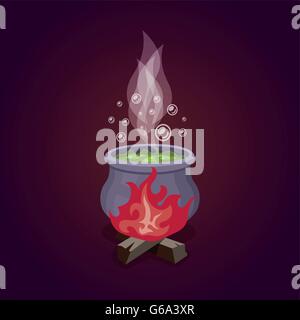 Vector witches cauldron Stock Vector