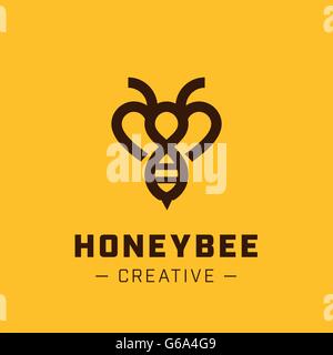 Vector Bee Logo template Stock Vector