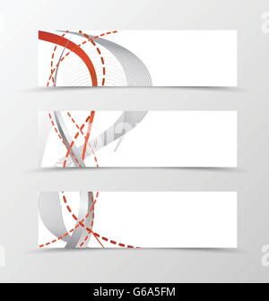 Set of banner smooth design Stock Vector