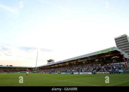 Soccer - Friendly - Crewe Alexandra v Aston Villa - The Alexandra Stadium Stock Photo