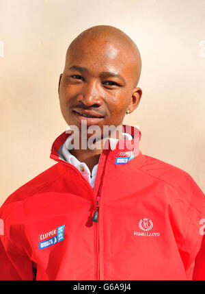 South African crew members selected to be part of the Clipper Round the World Yacht Race with the Sapinda Rainbow Ambassadors at Rosebank in Johannesburg, South Africa. Stock Photo