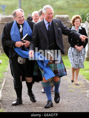 Royal visit to Scotland Stock Photo