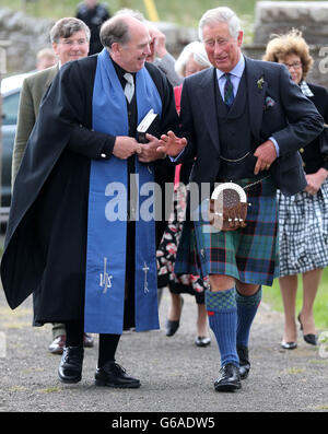 Royal visit to Scotland Stock Photo