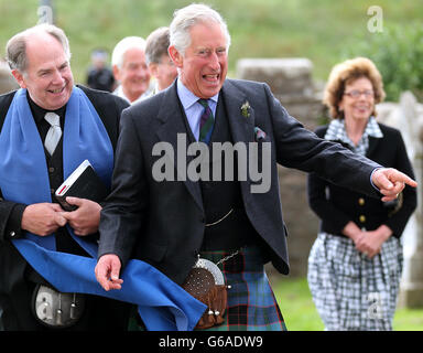 Royal visit to Scotland Stock Photo