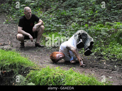 Double amputee tackles 'hell race' Stock Photo