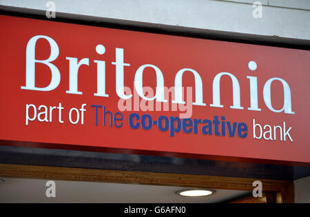 The Britannia Building Society which is part of the co-operative Bank , in Kingsway, central London. Stock Photo