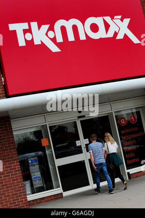 TK Maxx stock Stock Photo