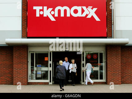 TK Maxx stock Stock Photo