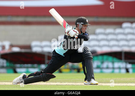 Cricket - Yorkshire Bank 40 - Group B - Surrey v Scotland - The Kia Oval. Jason Roy, Surrey Stock Photo