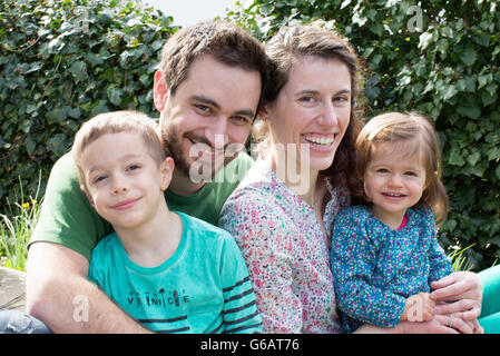 Young family, portrait Stock Photo