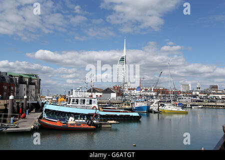A General view of Spinnaker Tower in Portsmouth Stock Photo