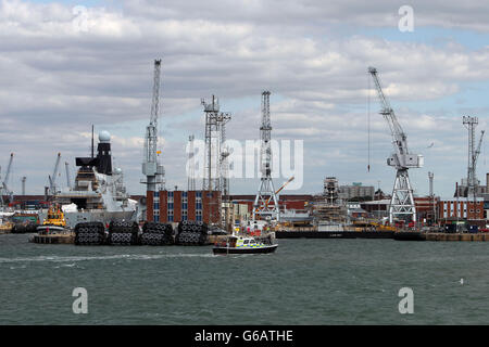 A General view of Portsmouth Stock Photo