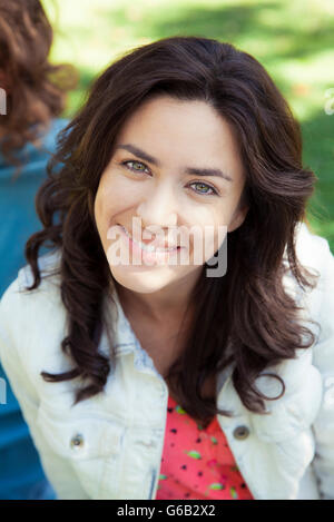 Woman in park Stock Photo