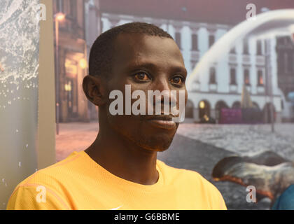 Olomouc, Czech Republic. 24th June, 2016. Runner of Kenya Stanley Kipleting Biwott attends a news conference prior to the Mattoni Olomouc Half Marathon 2016 in Olomouc, Czech Republic, June 24, 2016. Credit:  Ludek Perina/CTK Photo/Alamy Live News Stock Photo