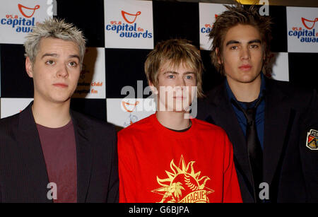 Boy band Busted arrive for the Capital FM Awards for Help a London ...