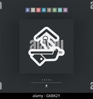 Hotel icon. Keys. Stock Vector