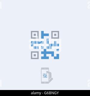 Qr code icon Stock Vector