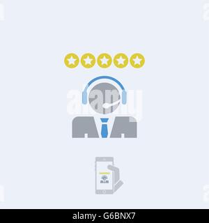 Call center service Stock Vector