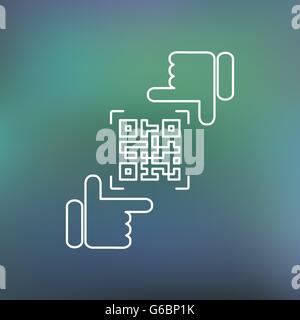 QR code framing Stock Vector