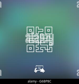 Qr code icon Stock Vector