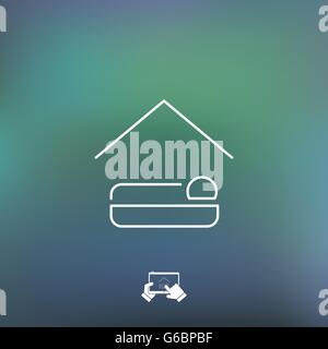 Hotel icon Stock Vector