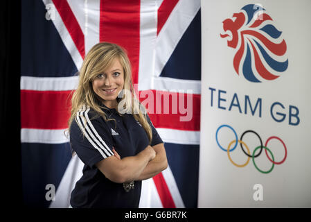 Great Britain's Emily Sarsfield poses during the media open day at the University of Bath, Bath Stock Photo