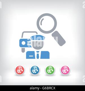 Car-pooling concept icon Stock Vector