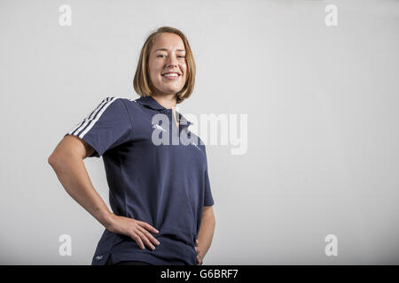 Great Britain's Lizzy Yarnold poses during the media open day at the University of Bath, Bath Stock Photo