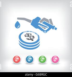 Fuel price icon Stock Vector