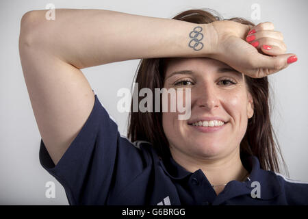Great Britain's Paula Walker poses during the media open day at the University of Bath, Bath Stock Photo