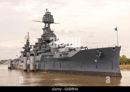 Battleship USS Texas Stock Photo