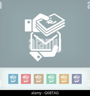 Bribe icon - Euro Stock Vector