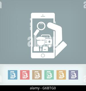 Car-pooling application concept Stock Vector
