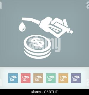 Fuel price icon Stock Vector
