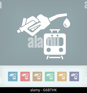 Train fuel icon Stock Vector