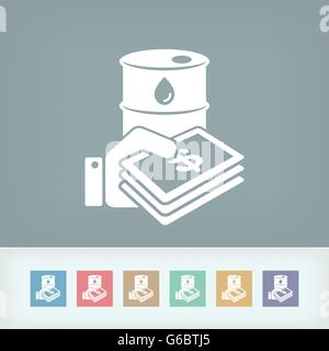 Oil price icon Stock Vector