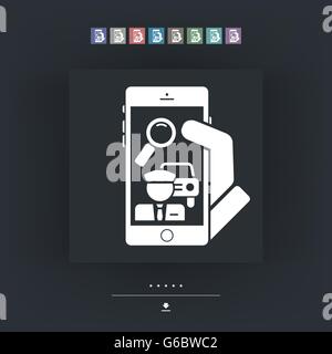 Car-pooling application concept Stock Vector