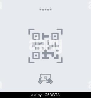 QR code icon, QR code vector, QR code symbol, QR code design, QR code app, QR code illustration, QR code JPG, QR code picture, Q Stock Vector