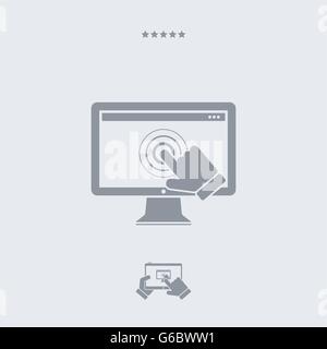 Touchscreen icon, touchscreen vector, touch symbol, touchscreen  design, touchscreen app, touchscreen illustration, touchscreen  Stock Vector