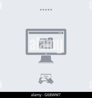 Folder icon, folder vector, folder  symbol, folder design, folder app, folder illustration, folder JPG, folder picture. PART OF  Stock Vector