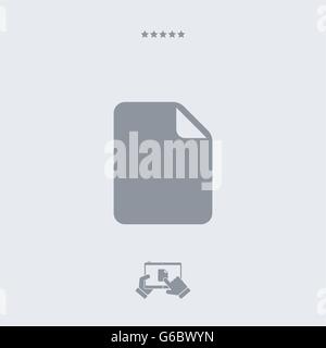 File icon, file vector, file symbol, file design, file app, file illustration, file JPG, file picture, file button, file link -  Stock Vector