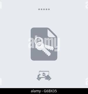 Secure file icon, secure file vector, secure file symbol, secure file app, secure file illustration - PART OF A SET, visit my po Stock Vector