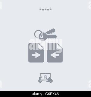 Secure transfer icon, secure transfer vector, secure transfer symbol, secure transfer app, secure transfer illustration. PART OF Stock Vector