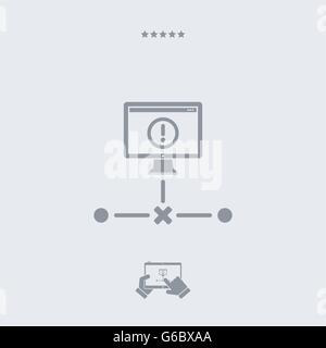 Network error icon, network error vector, network error symbol, network error design, network error illustration, network error  Stock Vector